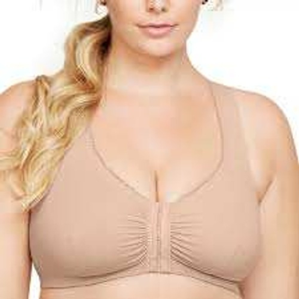 Glamorise MagicLift Front Close Posture Back Bra 1265 Tan Beige 40G Womens‎